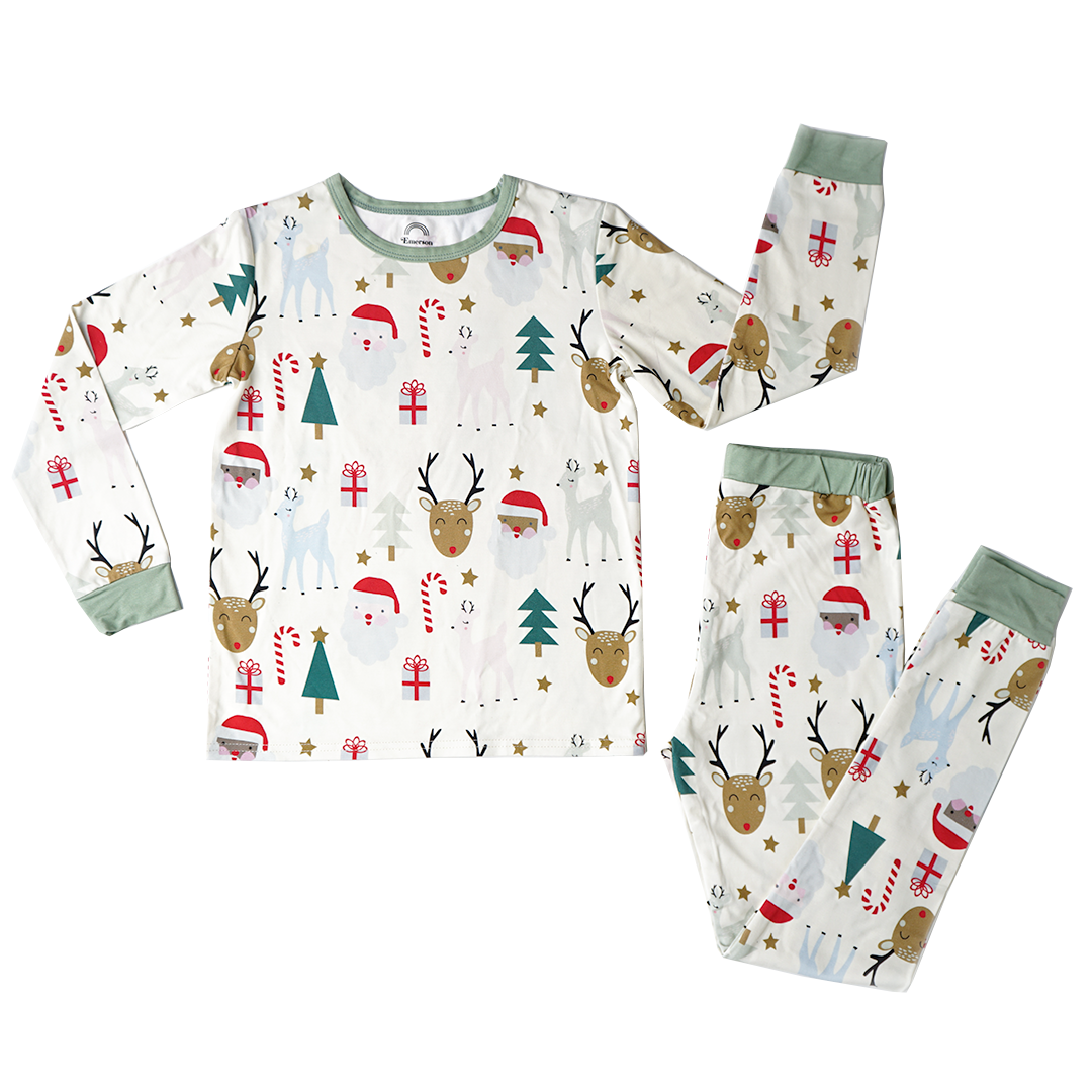 Santa & Friends Bamboo Two Piece PJ