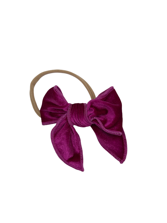 Velvet Edge Berry Bow