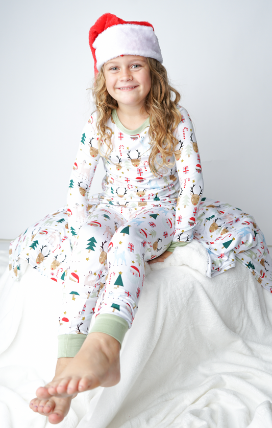 Santa & Friends Bamboo Two Piece PJ