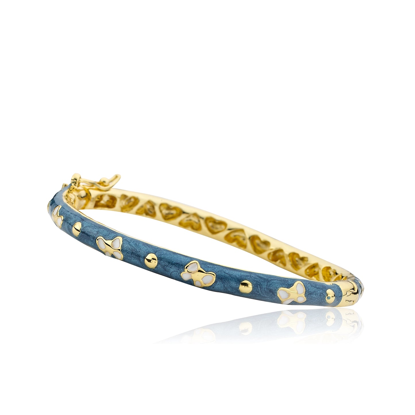 Little Bangles - Blue with Bows