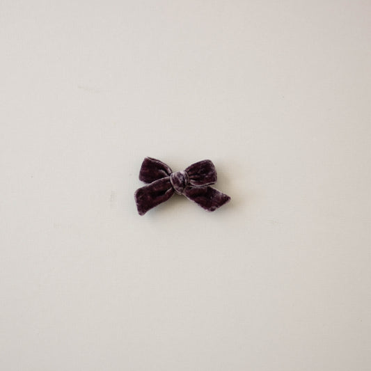 Elderberry Petite Velvet Bow